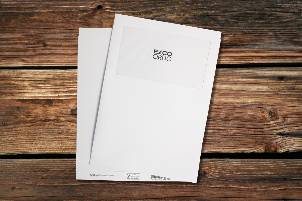 Ordnungsmappen mit Sichtfenster 220x310 mm Weiß 120 g/qm